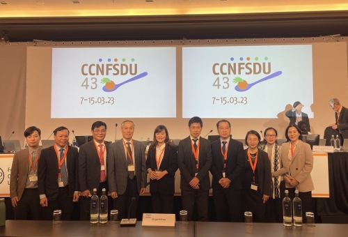 Ngày 07/03/2023 đã diễn ra khai mạc Hội nghị lần thứ 43 Ban kỹ thuật Codex quốc tế về Dinh dưỡng và thực phẩm dành cho chế độ ăn đặc biệt (CCNFSDU 43).