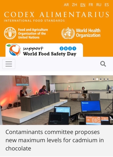 Kết quả  Hội nghị lần thứ 14 Ban kỹ thuật Codex quốc tế về chất ô nhiễm trong thực phẩm (CCCF 14)